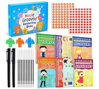 Grooved Handwriting Practice Workbook for Preschool Letter Number Tracing
