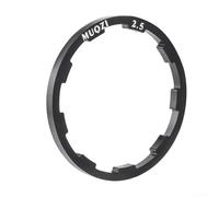 Grooved Hub Washer Aluminium Alloy Cassette Spacer for 8 9 10 Speed Flywheel and 11 Speed Road For Bike Hub Shim, For and Road For Freewheel Repair Parts(Black 2.5MM)