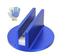 Grooved Magnetic Jack Pad for Vehicles, Aluminum Alloy Lifting Tool with Strong Magnets, Compatible with 3" Pinch Weld, Easy to Use(A)