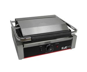 Grooved Panini Press Ribbed Contact Grill Toaster Sandwich Commercial Machine