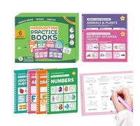 Grooved Writing Notebooks - Educational Notebooks - Letter and Writing Learning Notebook - for Boys Girls Teachers Kindergarten Home School Travel Summer