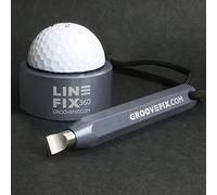 GrooveFix Groove Sharpener & LineFix360 Ball line marker bundle (Gun Metal)