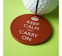 GrooveFix Keep Calm and Carry On BIG Ball marker (Red)