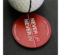 GrooveFix Never Up - Never In, BIG Ball marker (Red)