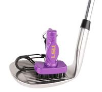 Grooveit Official miniG NCAA Team Golf Brush - A-380 Aluminum (Louisiana State University)