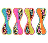 Groovers TPR Bone Dog Toy Durable Non-Toxic Squeaker Textured Chew Play
