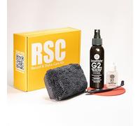 GrooveWasher Record & Stylus Care System - Record Cleaning Fluid & Large Scratch-Free Cleaning Pad with Delicate Stylus Brush & Cleaning Solution + Bonus Label Mask, Protect & Preserve Vinyl Records