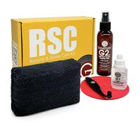 GrooveWasher Record & Stylus Care System - Record Cleaning Fluid & Large Scratch-Free Cleaning Pad with Delicate Stylus Brush & Cleaning Solution + Bonus Label Mask, Protect & Preserve Vinyl Records