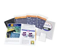 Groovi Go! Starter Kit - Claritystamp Plate Starter Kit - Craft Kit for Relaxation & Creativity - Beginner & Intermediate - Parchment Craft Kit - Clarity Crafts - Pergamano