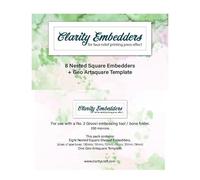 Groovi - Nested Square Embedders with Geo Templates by Clarity Stamps