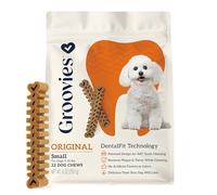 Groovies Original Dog Dental Chew 6oz Small (22 Chews)
