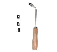 Grooving Gouge Beech Wood Handle Flooring Tools with 3 Spare Blades for PVC Plastic Floor Slotting High Efficiency Steel Slotting