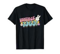 Groovy 1969 Birthday, Retro Vintage Old Hippie Hippy Style T-Shirt