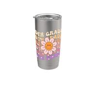 Groovy 4th Grade Back to School Retro Groovy Fourth Grade Stainless Steel Insulated Tumbler