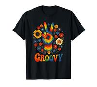 Groovy - 70s Hippie Tie Dye Retro Festival T-Shirt