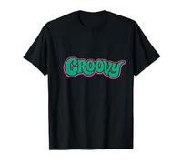 Groovy 70S Wavy Typography T-Shirt
