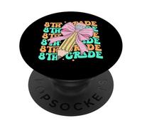 Groovy 8th Grade Back To School First Day of Eighth Grade PopSockets Adhesive PopGrip