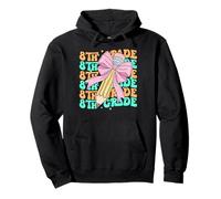 Groovy 8th Grade Back To School First Day of Eighth Grade Pullover Hoodie