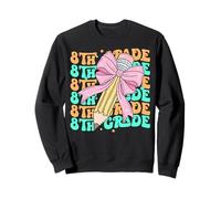 Groovy 8th Grade Back To School First Day of Eighth Grade Sweatshirt