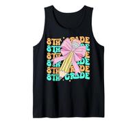 Groovy 8th Grade Back to School First Day of Eighth Grade Tank Top