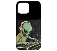Groovy Alien Mixing Tunes at the DJ Booth for Parties Case for iPhone 16 Pro Max