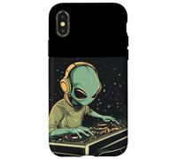 Groovy Alien Mixing Tunes at the DJ Booth for Parties Case for iPhone X/XS
