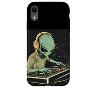 Groovy Alien Mixing Tunes at the DJ Booth for Parties Case for iPhone XR