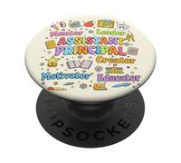 Groovy Assistant Principal Appreciation, Cute School Leader PopSockets Adhesive PopGrip