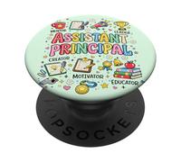 Groovy Assistant Principal Appreciation, Cute School Leader PopSockets Adhesive PopGrip
