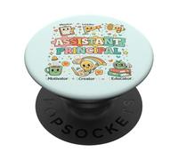 Groovy Assistant Principal Appreciation, Cute School Leader PopSockets Adhesive PopGrip