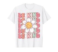 Groovy Be Kind Retro Cute Daisy Flower Positivity Kindness T-Shirt