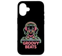 Groovy Beats Dj Animal Fun Headphones Case for iPhone 16