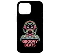 Groovy Beats Dj Animal Fun Headphones Case for iPhone 16 Pro Max