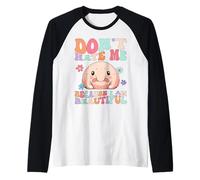 Groovy Blobfish Don't Hate Me Because I Am Beautiful Raglan Baseball Tee