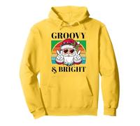 Groovy & Bright Santa Outfit 80s Retro Christmas Pullover Hoodie