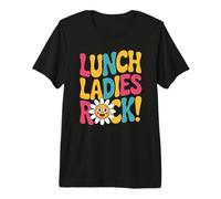 Groovy Cafeteria Worker Lunch Lady Squad School Premium T-Shirt