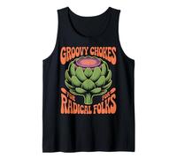 Groovy Chokes Retro Artichoke Design for Radicals Tank Top
