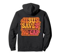 Groovy Christian Motif: Jesus Saves Pullover Hoodie