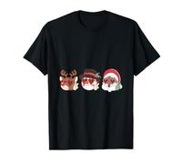 Groovy Christmas Black Claus African Santa Reindeer Snowman T-Shirt