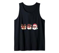 Groovy Christmas Black Claus African Santa Reindeer Snowman Tank Top