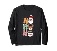 Groovy Christmas Black Claus African Santa Reindeers Snowman Long Sleeve T-Shirt