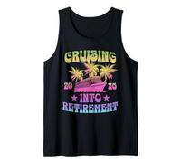 Groovy Cruise Retired 2026 Cruising Into Retirement Tank Top