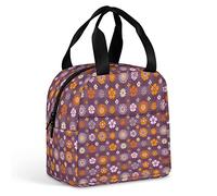 Groovy Daisy Flowers Lunch Bag, Durable Insulated Lunch Box Reusable Adults Tote Bag Reusable Cooler Bag