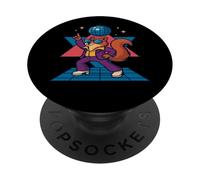 Groovy Dancing Squirrel in Disco Outfit and Sunglasses PopSockets Adhesive PopGrip