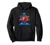 Groovy Dancing Squirrel in Disco Outfit and Sunglasses Pullover Hoodie
