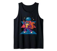Groovy Dancing Squirrel in Disco Outfit and Sunglasses Tank Top