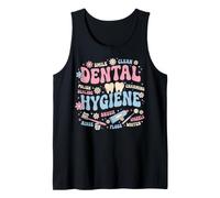 Groovy Dental Hygienist Appreciation Dental Worker Tank Top