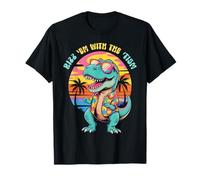 Groovy Dino Autism Saurus T REX Autism Dad Mom Motivational T-Shirt
