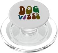 Groovy DOG VIBES Rescue Saving Paws Mom Peace Love Dad Adopt PopSockets PopGrip for MagSafe