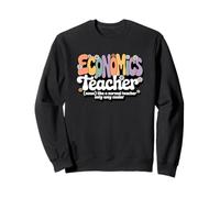 Groovy Economics Teacher Money Finance Back to School Sweatshirt